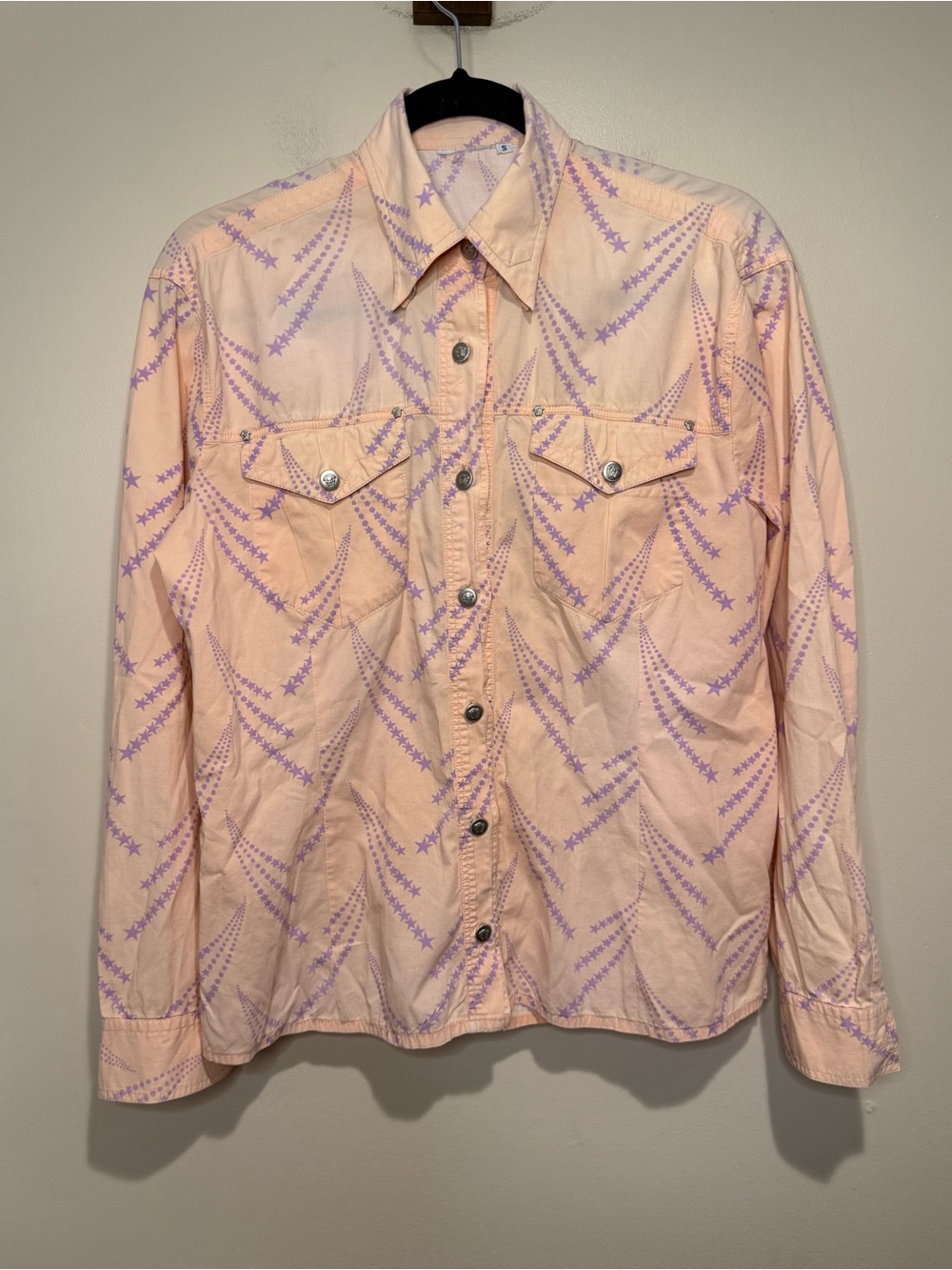 Vintage Versace Jeans Couture Ittierre button down Blouse shooting stars